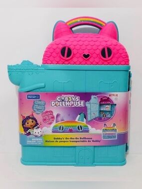 🆕 Gabby’s Dollhouse On The Go Dollhouse 12 Inch Playset Collectible Gabby Figure
